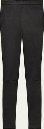 Theory Adbelle High-Waist Leather Leggings