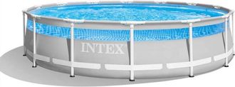 Intex Piscina Tubular Prisma Con Ventana - 427 X 107 M - Intex