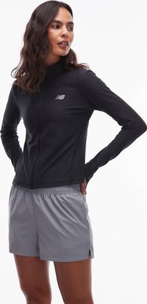 New Balance Giacca nero mélange con zip