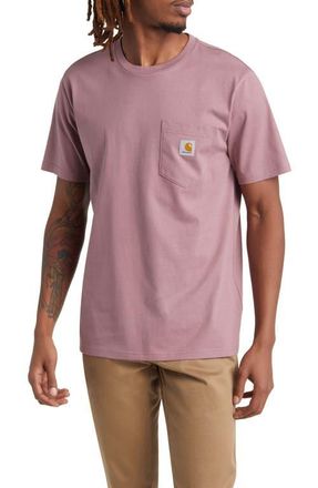 Carhartt Work in Progress Logo Pocket T-Shirt in Daphne at Nordstrom, Size Xx-Large