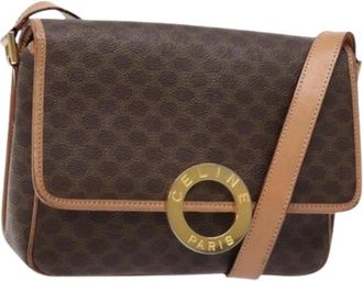 Celine Pre-owned Vintage Canvas Cross Body Bag - Dames - Vintage Schoudertas - Bruin - ONE Size - Vintage