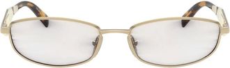 Prada Accessoires, unisex, Geel, ONE Size, D51S Zonnebril