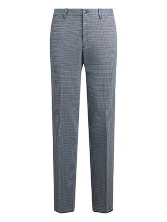 Etro checked tailored trousers - Blue