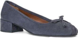 Aquatalia Camalfi Water Resistant Suede Pump in Ash Navy Suede at Nordstrom, Size 10.5