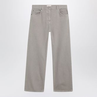 The Row Finbar cotton jeans in smoke grey