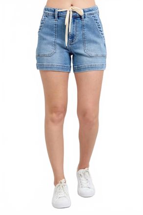 Judy Blue High Waist Jogger Shorts In Medium Wash