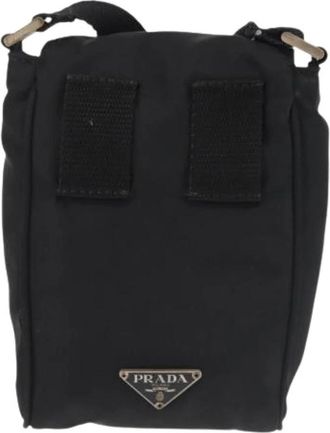 Prada Pre-owned Nylon Cross Body Bag - Dames - Vintage Schoudertas - Zwart - ONE Size - Nylon - Vintage