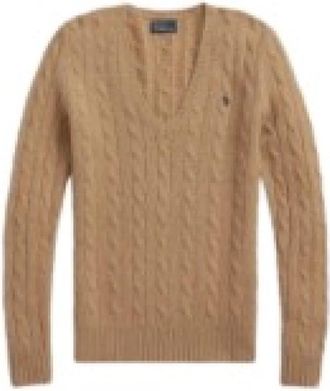 Polo Ralph Lauren V-neck Truien - Dames - V-hals truien - Beige - L - Truien & Vesten