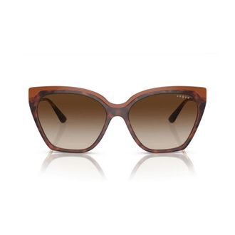 Vogue Sunglasses, female, Brown, 57 MM, Elegant Oversize Sunglasses Brown Gradient