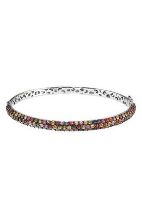 Effy Multicolored Sapphire Hinge Bracelet in Silver Multi at Nordstrom Rack, Size 7.5