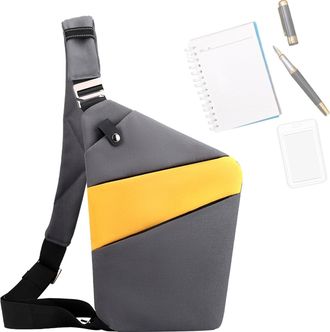 Generic Sling Chest Bag For Men - Waterproof Slim Shoulder Pack | Secure Daily Carry 20x2x32cm, Anti Theft Casual Storage Solution System, Lightweight Travel 