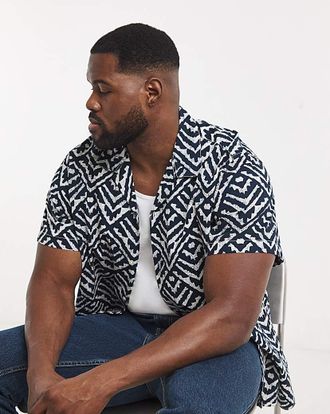 Jack & Jones Jack & Jones Milo Textured Resort Shirt