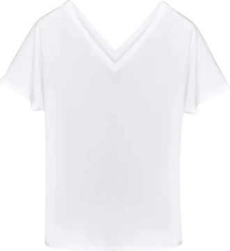 Roberto Ricci Design Klassiek T-shirt voor mannen en vrouwen - Dames - T-shirts - Wit - S - Tops