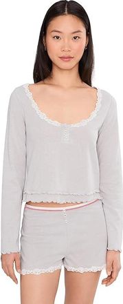 Free People Spring Break Sleep Set Womens Sets Grey Heather : SM, Cotton/Elastane/Polyester