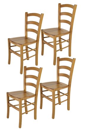 Tommychairs Tommychairs Set 4 Sillas Venice En Madera De Haya Color Roble