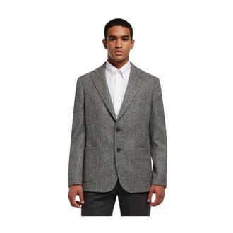 Brooks Brothers Jassen, Heren, Zwart, S, Wol, Virgin Wollen Sportjas