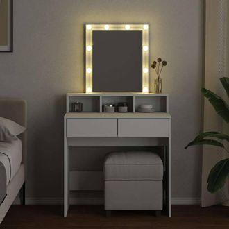 Berkfield Home Beautiful Dressing Table with LED White 80x41x144.5 cm
