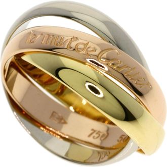 Cartier Yellow Gold (18K) Pink Gold (18K) White Gold (18K) Band Ring (Pre-Owned)