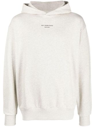 Drôle de Monsieur Felpa Not from Paris Madame con cappuccio - Grigio