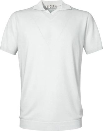 Cashmere Company Shirts - Heren - Polos - Wit - XL - Tops