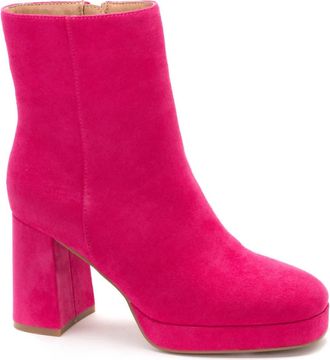 Corkys Footwear Womens Slug Bug Suede Boots In Fuchsia
