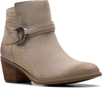 Clarks Neva Buckle Suede Boot