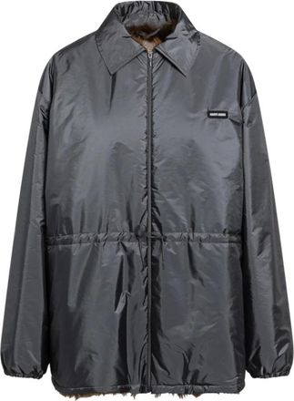 Miu Miu Ematite Blouson - Jackets - Mujer - Gris - S