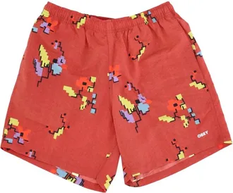Obey Digital Short Ginger Biscuit Multi - Heren - Korte Broeken - Veelkleurig - L - Nylon - Korte Broeken