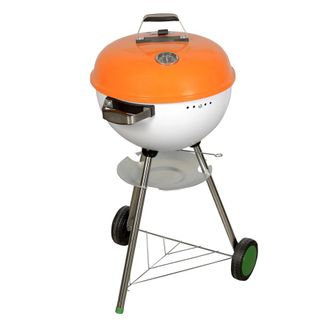 OEM 4u-onlinehandel 4u De Comercio En L&iacute;nea Barbacoa &Oslash;46 X 94 Cm Barbacoa Redonda (carb&oacute;n Vegetal Barbacoa Barbacoa Parrilla Carro Con Term&oacute;metro Sobre Ru
