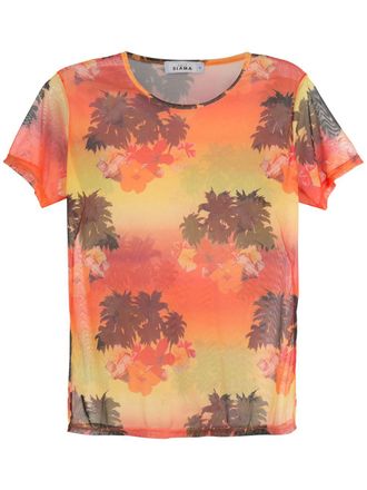 Amir Slama T-shirt con stampa - Arancione