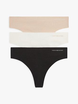 Tommy Hilfiger 3-Pack Logo Interlock Knit Thongs