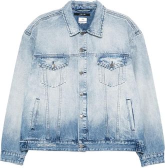 Ksubi Giacca denim con effetto schiarito - Blu