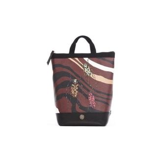 Roberto Cavalli Printed Leather Backpack