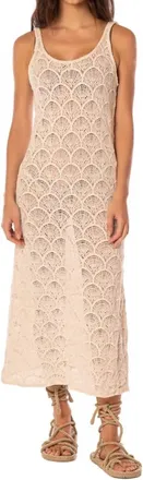 Maaji Quartz Long Dress In Wavy Shell