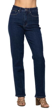 Judy Blue High Waist Tummy Control Classic Straight Jeans, Blue, 25