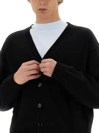 Kenzo Embroidered Tiger Academy Wool Cardigan - Black