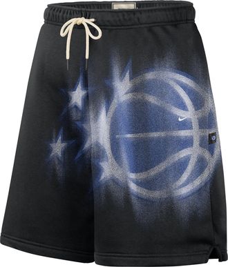 Nike Mens Orlando Magic Standard Issue Fleece Basketball Shorts in Black | IQ1528-010