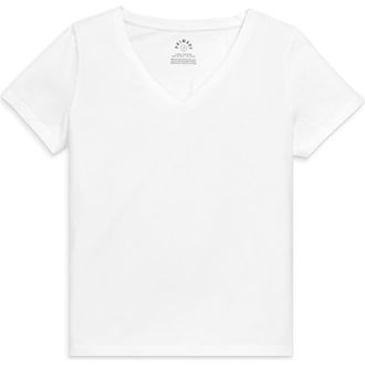 primary Adult Easy V-Neck Tee in White at Nordstrom, Size X-Small