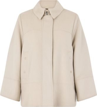 Moorer Kimberly Jas - Dames - Zomerjassen - Beige - XS - Wol - Jassen