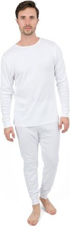 Leveret Mens Cotton Solid Matching Family Pajamas in White at Nordstrom, Size Xxx-Large