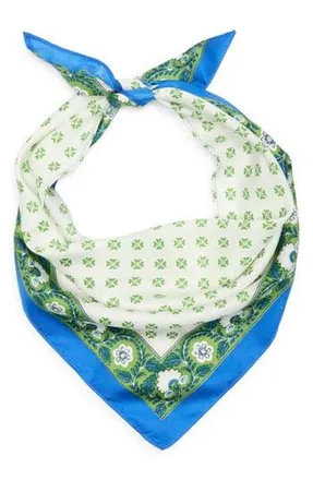 BCBGeneration Block Print Triangular Scarf in Green at Nordstrom Rack