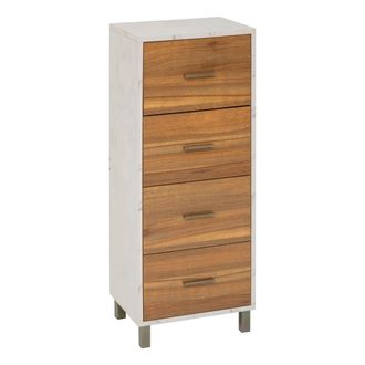 5five Simply Smart Come Mueble De Ba&ntilde;o De 4 Cajones En Madera Y Efecto M&aacute;rmol - 5five