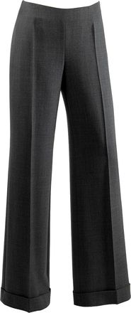 Paule Ka Grey Wool Wide Leg Pants Size L