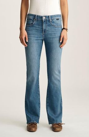 Mavi Vicky Mid Rise Bootcut Jeans in Blue Brushed Flex Blue at Nordstrom, Size 28 X 30