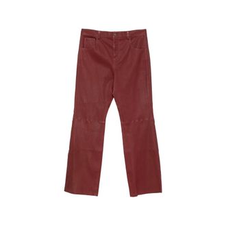 Amiri Heren, Broeken, Rood, Maat: M Leer