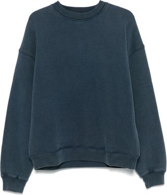 Axel Arigato Typo Embroidered Sweatshirt - Heren - Sweatshirts - Blauw - M - Katoen - Hoodies & sweatvesten