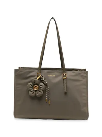 Michael Kors Handbag With Flower Charm Lg Bw Mf Tz Tote Bag