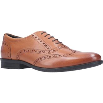 Hush Puppies Mens Oaken Brogue Leather Shoe (Brown) - Size UK 10