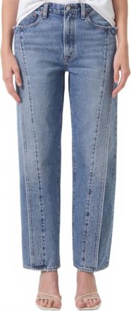 A Gold E Womens Fold Jean In Blue