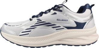 Bullboxer Lage sneaker - Heren - Schoenen - Blauw - Maat: 45 EU Synthetisch